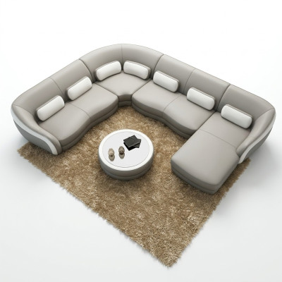 Big Luxus Couch Wohnlandschaft Ecksofa Couchen Sofas Garnituren Leder Sofa Eck