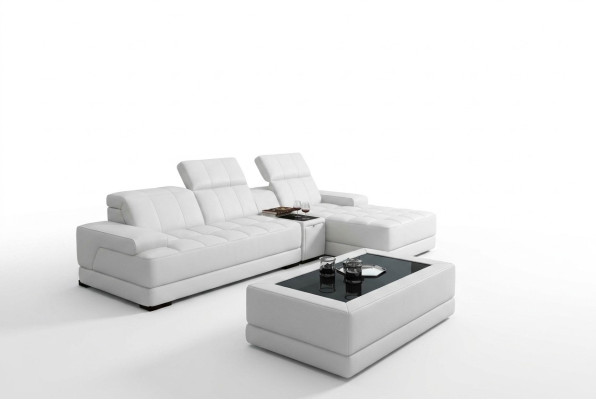 Ledersofa Ecksofa Sofa Couch Polster Eck Garnitur L Form XXL Big Sofas