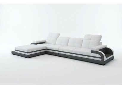 Ledersofa Couch Wohnlandschaft L-Form Design Modern Sofa Ecksofa Sofas