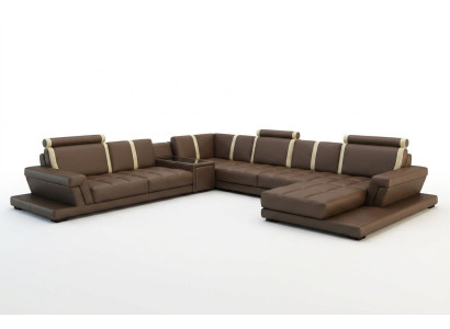 Ledersofa Sofa Couch Polster Wohnlandschaft Designer Ledersofa