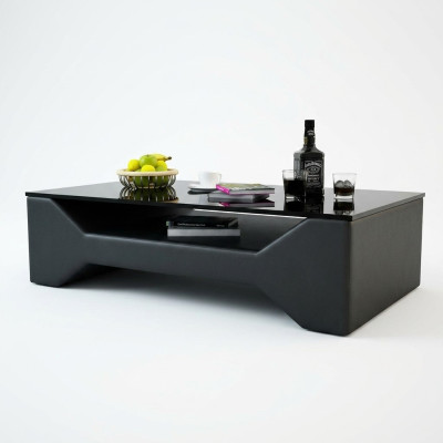 Sofatisch Design Tisch Wonzimmer Glas Leder Sofa Beistell Kaffee Couch