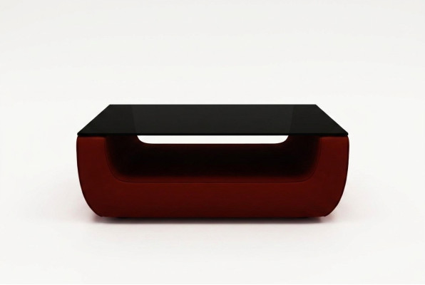 Glastisch Design Tische Moderner Couch Sofa Wohnzimmer Leder Beistell