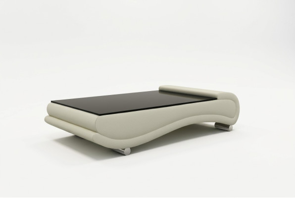 Couchtisch Tisch Polster Design Glastisch Beistell Leder Sofa Couch Tische
