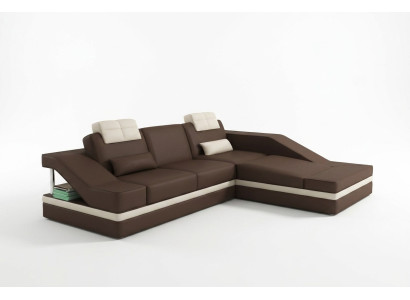 Moderne Ledersofa Ecksofa L Form Couch Polster Sitz Ecke Sofa Couchen