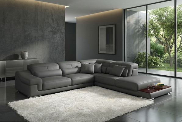Multifunktions Relac Ecksofa Ledersofa Sofa Couch Polster Eck Sitz Garnitur