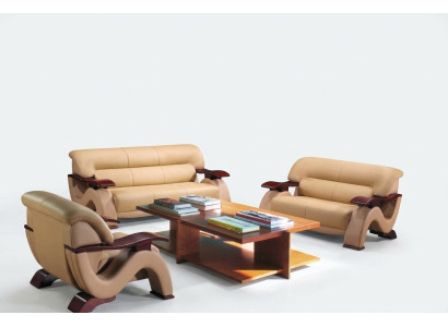 Moderne Designer Sofagarnitur Couch Sofa Polster Set Luxus Leder Sofas