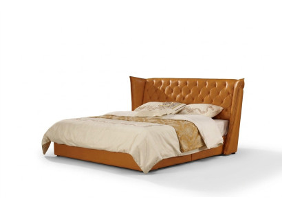 Designer Doppelbett Bett Betten Leder Chesterfield Luxus Hotel Schlafzimmer
