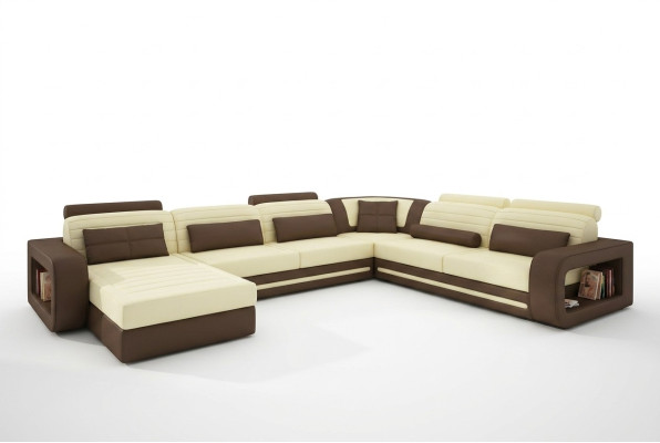 Multifunktions Couch Sofa Polster XXL Big Neu Sofa Eck Couchen Leder