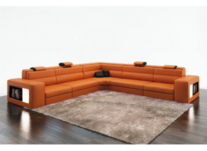 Design XXL Big Ecken Polster Eck Sofa Couch Leder Sofas Garnitur L Form