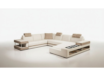 Design Ecken Big XXL Polster Eck Sofa Couch Leder Sofas Garnitur