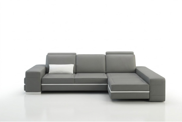 Ledersofa Couch Wohnlandschaft L Form Design Modern Sofa Eck Dekor Sofas