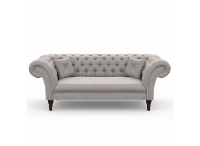 Chesterfield Design Couch Polster Leder Textil Sofa Sofas Couchen 3er Sitzer Neu