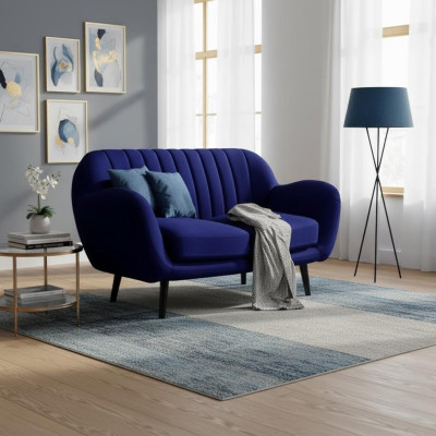 Stoffsofa 2 Sitzer Couch Polster Designer Büro Office Couchen Sofa Kanzlei Bank