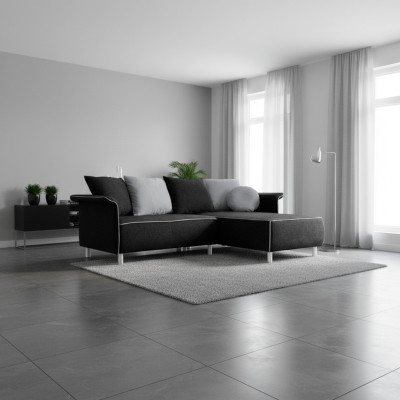 Design Ecksofa Sofa Bettfunktion Couch Polster Sitz Eck Sofas Schlafsofa Bett