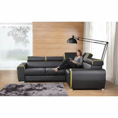 Design Ecksofa Sofa Bettfunktion Couch Polster Sitz Eck Sofas Couchen Neu dublin