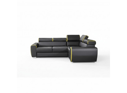 Design Ecksofa Sofa Bettfunktion Couch Polster Sitz Eck Sofas Couchen Neu dublin