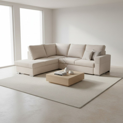 Design Ecksofa Sofa Bettfunktion Couch Polster Sitz Eck Sofas Wohnlandschaft Neu