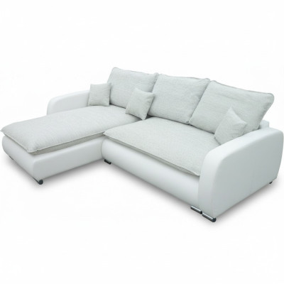 Design Ecksofa Sofa Stoffe Bettfunktion Couch Polster Sitz Eck Sofas Schlafsofa