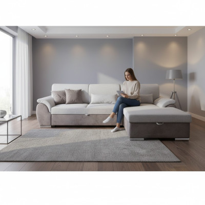 Design Ecksofa Sofa Schlafsofa Couch Polster Sitz Eck Sofas Bettfunktion Ecke