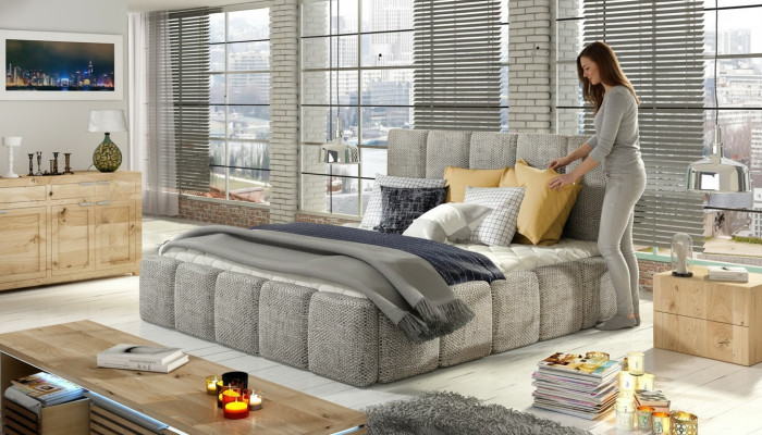 Modernes XXL Luxus Design Bett Betten Stil Hotel Doppel Leder 140 160