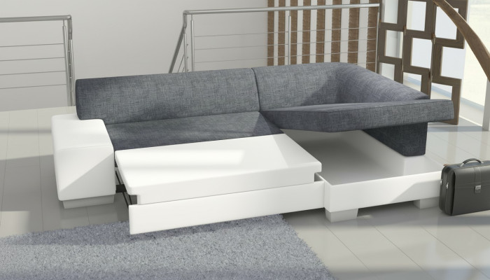 Sofa Wohnlandschaft Wohnzimmer Ecksofa Leder Couch Polster Garnitur