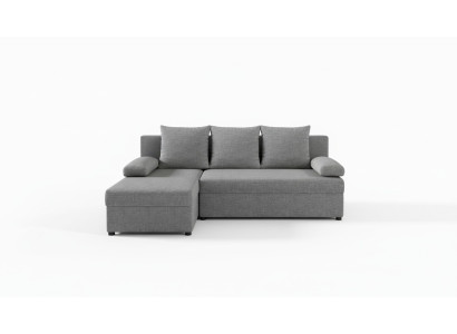 Moderne Schlafsofa Couch Polster Sitz Garnitur L Form Textil Stoff Sofas Leder