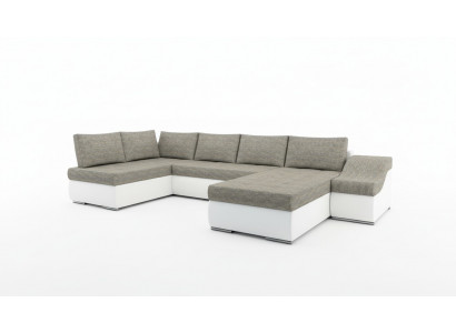 Moderne Ecksofa Schlafsofa Bettfunktion Couch Polster Eckgarnitur Wohnlandschaft