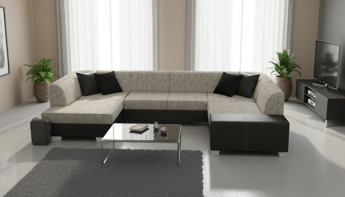 Sofa Couch Modern Schlafsofa Couch Bettfunktion Polster Eckgarnitur