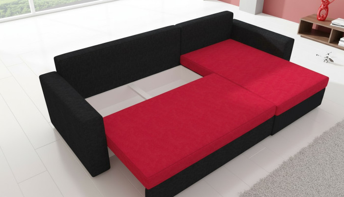Klassische Ecksofa Schlafsofa Couch Polster Eckgarnitur Ecksofa Bettfunktion
