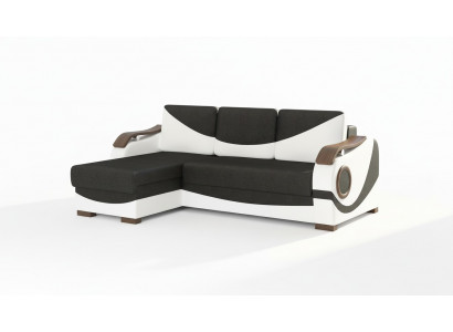 Design Ecksofa Perto Bettfunktion Couch Polster Textil Sofas Couchen Schlaf