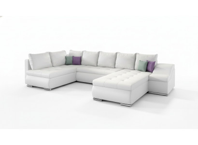 XXL Big Wohnlandschaft Couch Polster Ecksofa Sofa Couchen Sofas Textil Garnitur