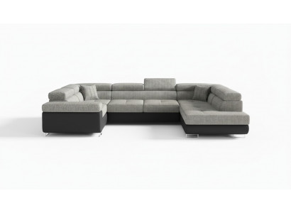 Design Ecksofa Schlafsofa Bettfunktion Couch Leder Polster Textil Sofas Neu 5625