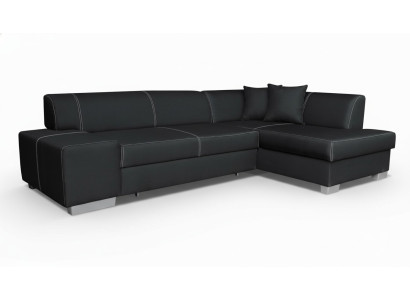 Design Ecksofa Schlafsofa Bettfunktion Couch Sofas Leder Textil Polster Neu