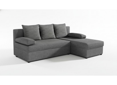 Moderne Schlafsofa Couch Polster Ecksofa Garnitur Bettfunktion Textil Leder