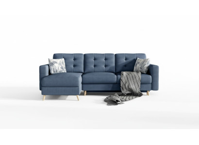 Design Ecksofa Schlafsofa Bettfunktion Couch Textil Leder Polster Sofas Neu