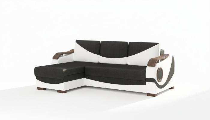 Bettfunktion Funktions Schlafsofa Ecksofa Textil Stoff Couch Polster Garnitur