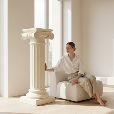 Griechische Säule Antik Stil Design Säulen Luxus Stützen Neu 100cm Groß Neu