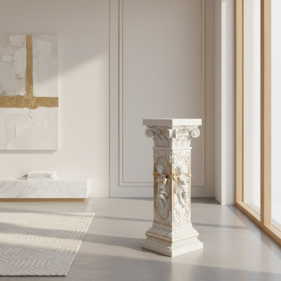 Design Spalten Säule Antike Dekosäule Säulen Blumensäule Ständer Podest 1073