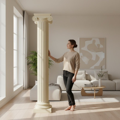 XXL Griechische Säule Antik Stil Design Säulen Luxus Stützen Neu 218cm Groß Neu