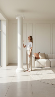 XXL Griechische 300cm Groß Stil Design Säulen Luxus Stützen Antik Säule