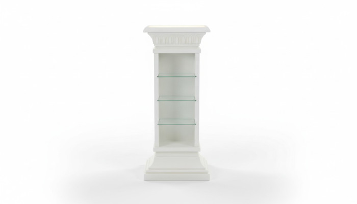 Design Vitrine Regal Glas Säule Vitrinen Regale Lampe Schrank Wohnzimmer 6893