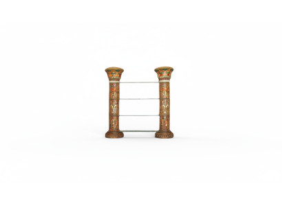 Regal Glas Vitrine Ägyptische Regale Vitrinen XXL Säulen 180cm Säule Ägypten Neu