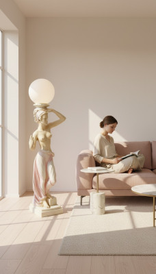 Antik Stil Figur Stehlampe Bauchtänzerin Stand Lampe Leuchte Lampen Skulptur Neu