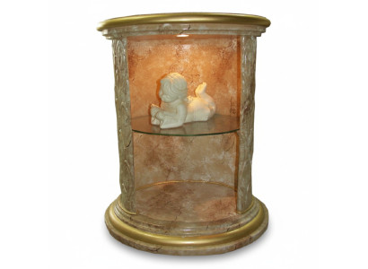 Vitrine Design Säule Schrank Vitrinen Regal Aufbewahrung Beleuchtet Säule Figur