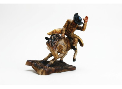 Design Cowboy Rodeo Pferd Figur Statue Skulptur Figuren Skulpturen Deko 5641