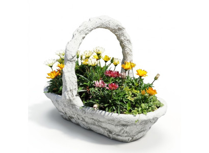 Blumenkübel Pflanz Kübel Dekoration Figur Natur Blumentöpfe Vasen Garten