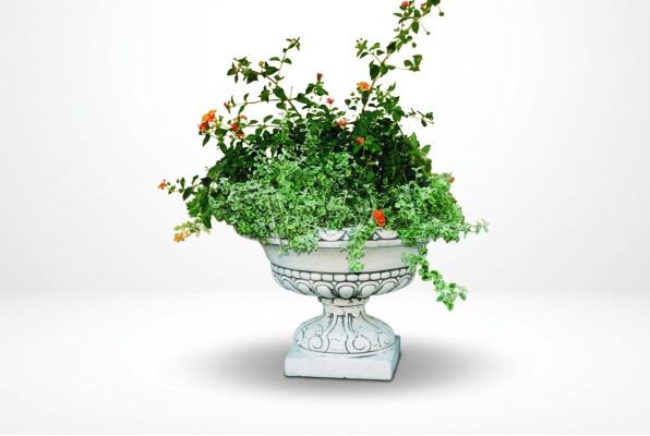 Natur Blumenkübel Pflanz Kübel Dekoration Figur Blumentöpfe Vasen Garten