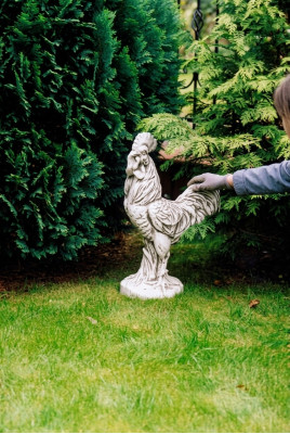 Garten Dekoration Huhn Statue Skulptur Figuren Skulpturen Designer