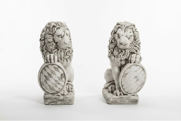 Garten Dekoration Löwe Statue Natur Skulptur Figuren Skulpturen Designer