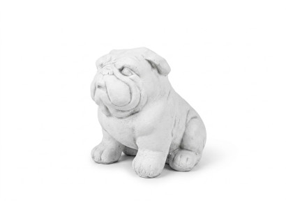 Garten Dekoration Hund Terrasse Stein Figuren Dekorative Figur Weiß Statue